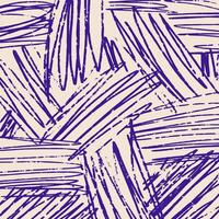 Square hand drawn pattern, pencil hatching in different directions. Chaotic textured blue crosshatch on beige background, scribbles, doodle lines. Sketch illustration. vector