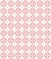 Seamless neat pattern with red flowers on a white background vector