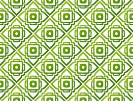 Abstract seamless green pattern. Neat green geometric pattern on a white background vector