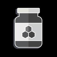 Icon Honey Jar. related to Breakfast symbol. glossy style. simple illustration vector