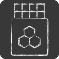 Icon Chocolate. related to Breakfast symbol. chalk Style. simple illustration vector