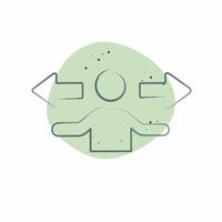 Icon Direction. related to Choice symbol. Color Spot Style. simple illustration vector