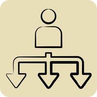 Icon Plan. related to Choice symbol. hand drawn style. simple illustration vector