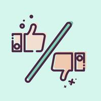 Icon Preference. related to Choice symbol. MBE style. simple illustration vector