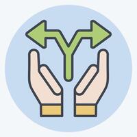 Icon Option. related to Choice symbol. color mate style. simple illustration vector