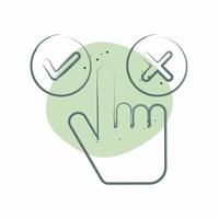 Icon Choice. related to Choice symbol. Color Spot Style. simple illustration vector