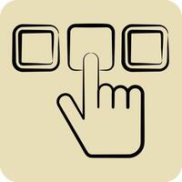 Icon Select. related to Choice symbol. hand drawn style. simple illustration vector