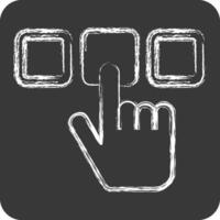 Icon Select. related to Choice symbol. chalk Style. simple illustration vector