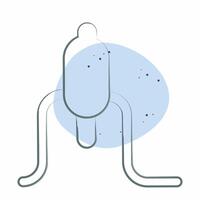 Icon Ginseng. related to Korea symbol. Color Spot Style. simple illustration vector