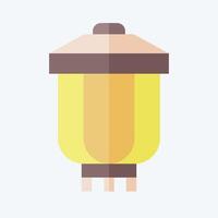 Icon Lantern. related to Korea symbol. flat style. simple illustration vector