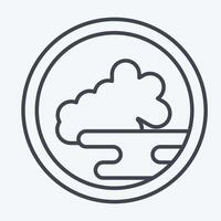 Icon Kimchi. related to Korea symbol. line style. simple illustration vector