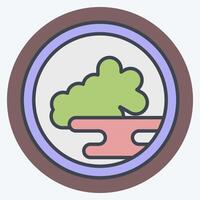 Icon Kimchi. related to Korea symbol. color mate style. simple illustration vector