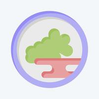 Icon Kimchi. related to Korea symbol. flat style. simple illustration vector