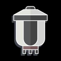 Icon Lantern. related to Korea symbol. glossy style. simple illustration vector