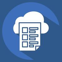Icon Fire Access. related to Network symbol. long shadow style. simple illustration vector