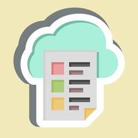 Sticker Fire Access. related to Network symbol. simple illustration vector