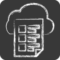 Icon Fire Access. related to Network symbol. chalk Style. simple illustration vector