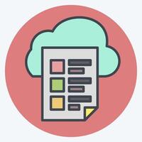 Icon Fire Access. related to Network symbol. color mate style. simple illustration vector