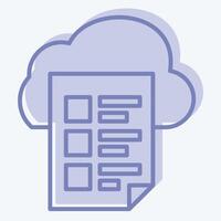 Icon Fire Access. related to Network symbol. two tone style. simple illustration vector