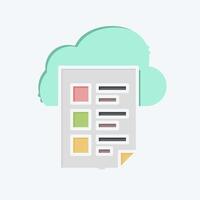 Icon Fire Access. related to Network symbol. doodle style. simple illustration vector