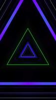 Abstract retro cyber laser digital colorful with glowing neon lights technology background. video
