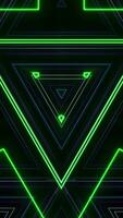 Abstract retro cyber laser digital colorful with glowing neon lights technology background. video