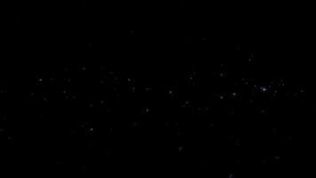 Loop flow up dust star particles on black abstract background video