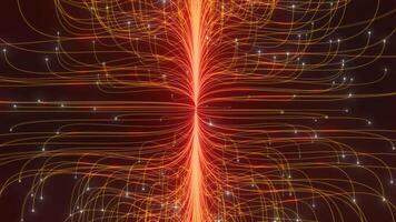 abstract background with particles network Ai line circuit technology 5g network background illustration video