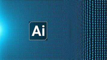 Ai board technology Data Transfer 5g background Big data cloud computing internet of things IOT AI network technology video