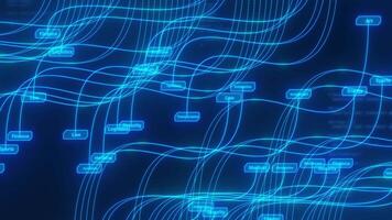 Deep learning Big data technology and data science abstract background. analysing and artificial intelligence. video