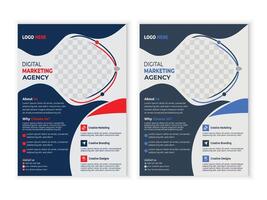 Corporate business flyer template design vector