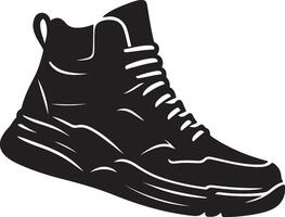 Shoe silhouette design with a White background vector