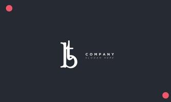BT Alphabet letters Initials Monogram logo vector