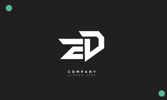 ED Alphabet letters Initials Monogram logo vector