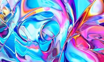 Exploring vibrant abstract patterns with a captivating color palette video