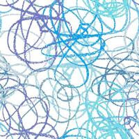 Hand drawn line seamless pattern. Doodle design element. vector