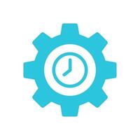Effective Time. isolated on white background. From blue icon set. vector