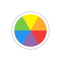 Complementary colors. Primary and secondary colors. Color theory. Understanding colors vector