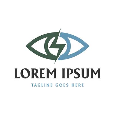 Futuristic Eye Vision Lens Optic Icon Symbol Illustration Design