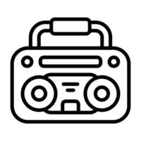 Simple Boombox icon. The icon can be used for websites, print templates, presentation templates, illustrations, etc vector