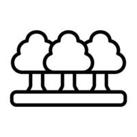 Simple Forest icon. The icon can be used for websites, print templates, presentation templates, illustrations, etc vector