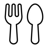 Simple Cutlery icon. The icon can be used for websites, print templates, presentation templates, illustrations, etc vector