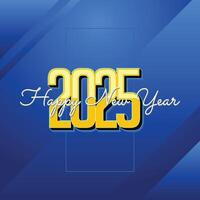 Happy New Year 2024 modern number and letter element design vector