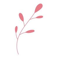 Hand drawn autumn leaves illustration isolated on a white vector