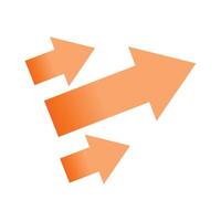 Modern arrow collection with flat design vector