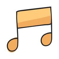 Design Music Notes Icon Style on white background vector