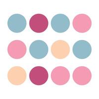 Abstract color palette banner stunning collection on white background vector