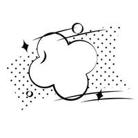Comic bubbles element illustration isolated on the white background vector