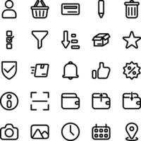 Apps mobile icon pack vector