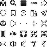 Apps mobile icon pack vector